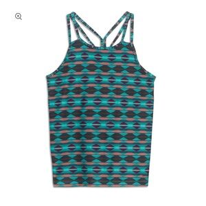 CLOSET CLOSING Patagonia Athletic Tank Print Aztec Teal Purple Coral Black